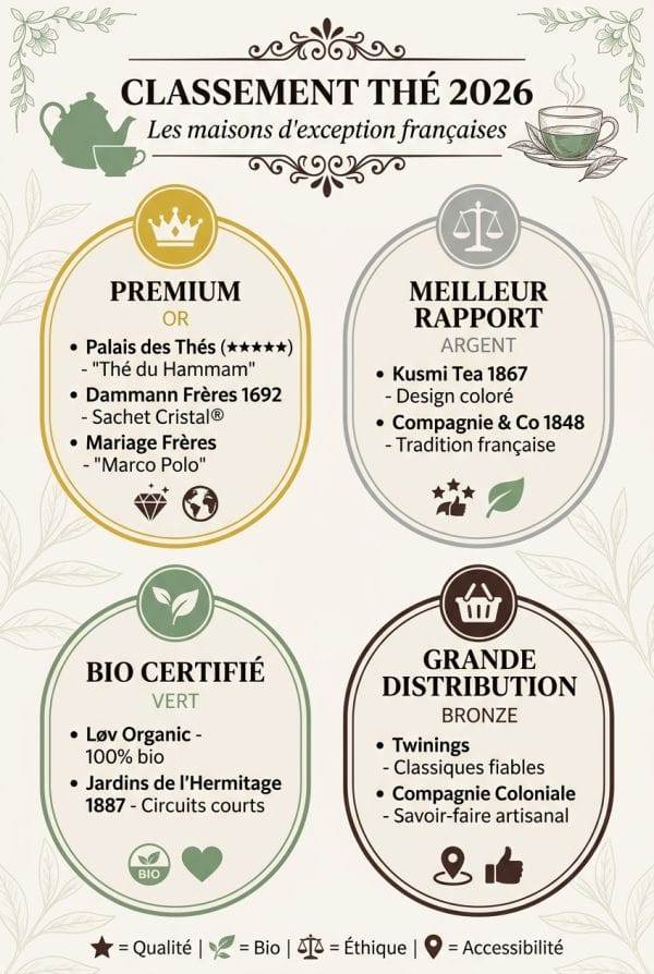 Classement 2026 : premium, rapport qualité-prix et bio