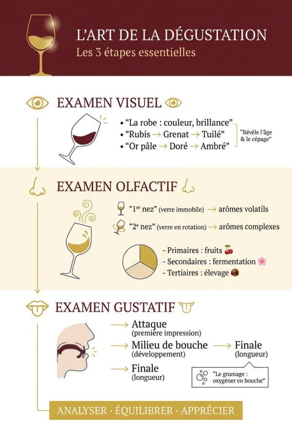 Les techniques de dégustation professionnelle enseignées