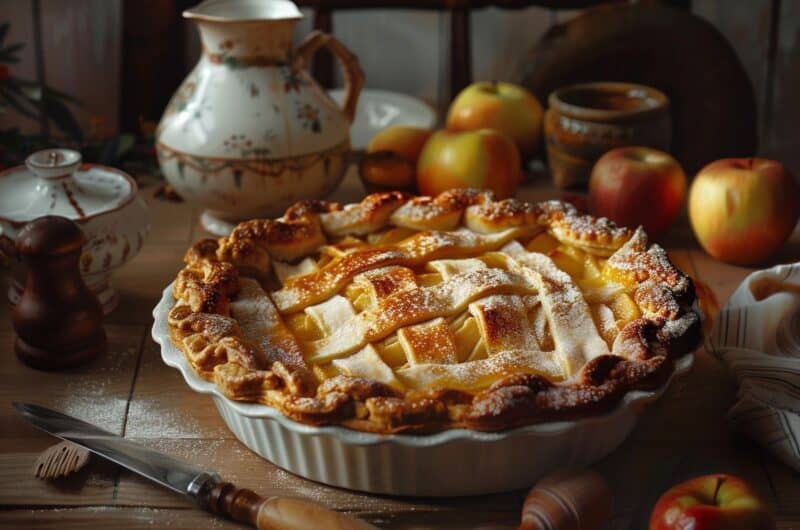 Recette tarte aux pommes fine et croustillante