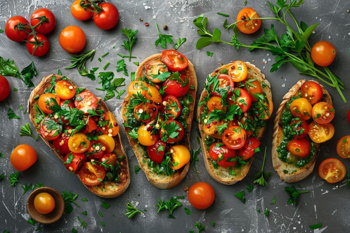 Des bruschettas
