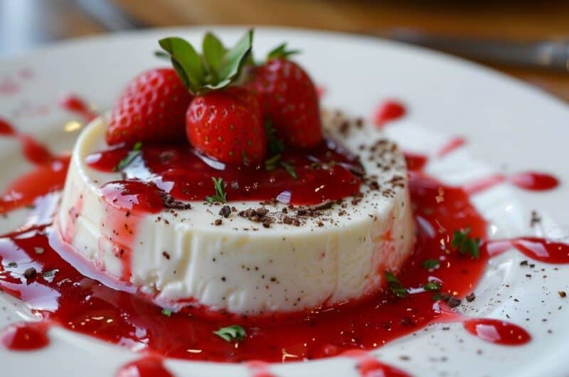 recette panna cotta fraise
