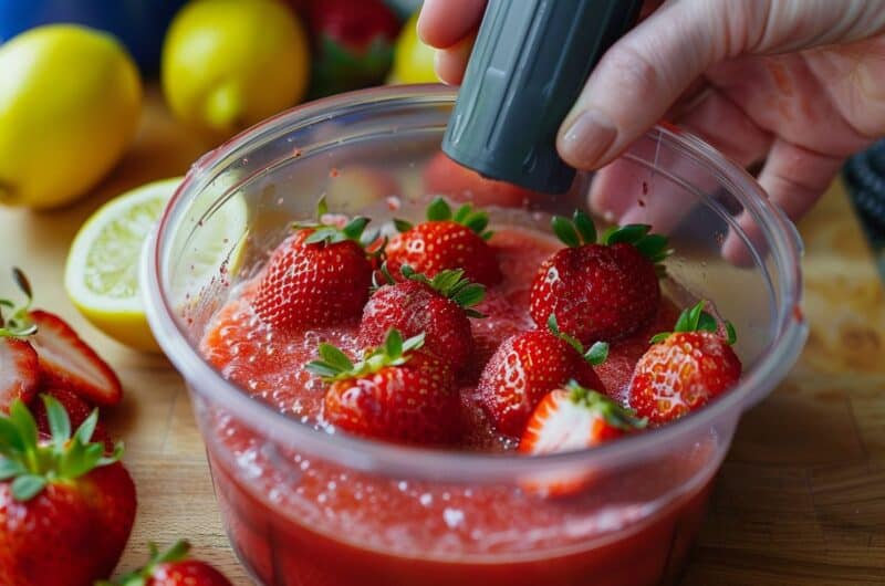 recette smoothie fraise
