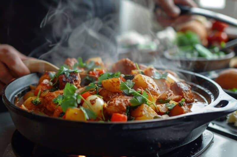 Recette tajine d'agneau aux légumes à la marocaine