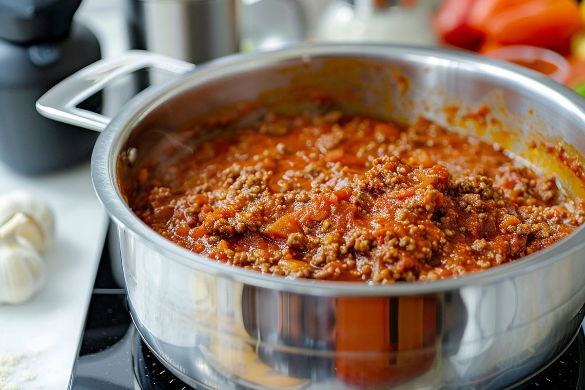 Preparing the bolognese sauce in advance can enhance its taste.