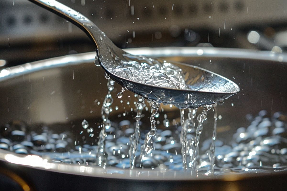 Ensuring no water is left standing on utensils to prevent oxidation