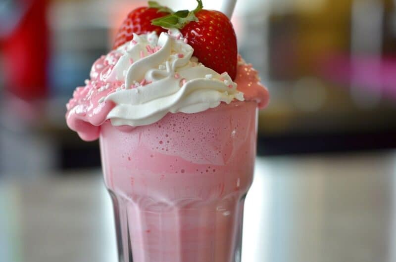 recette de milkshake fraise