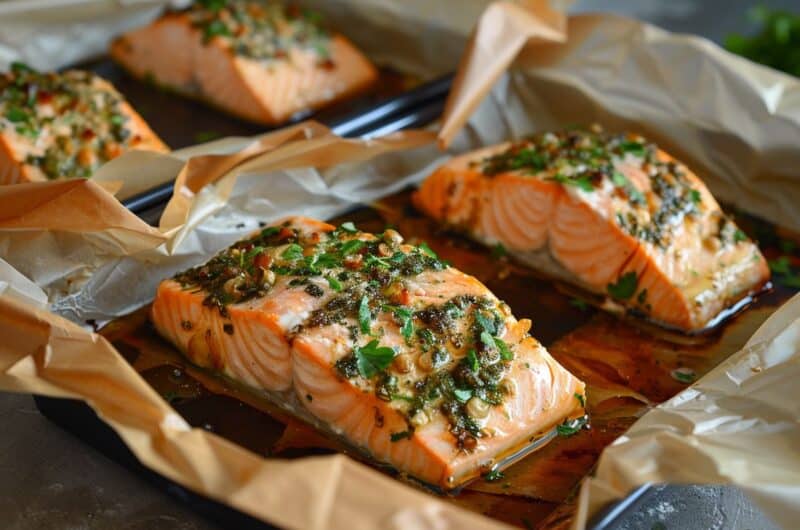 recette de saumon en papillote