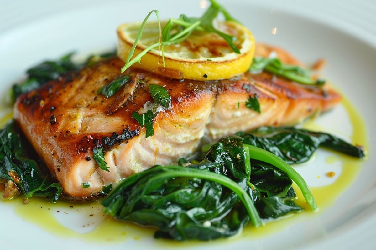 Saumon aux épinards : une recette simple et savoureuse