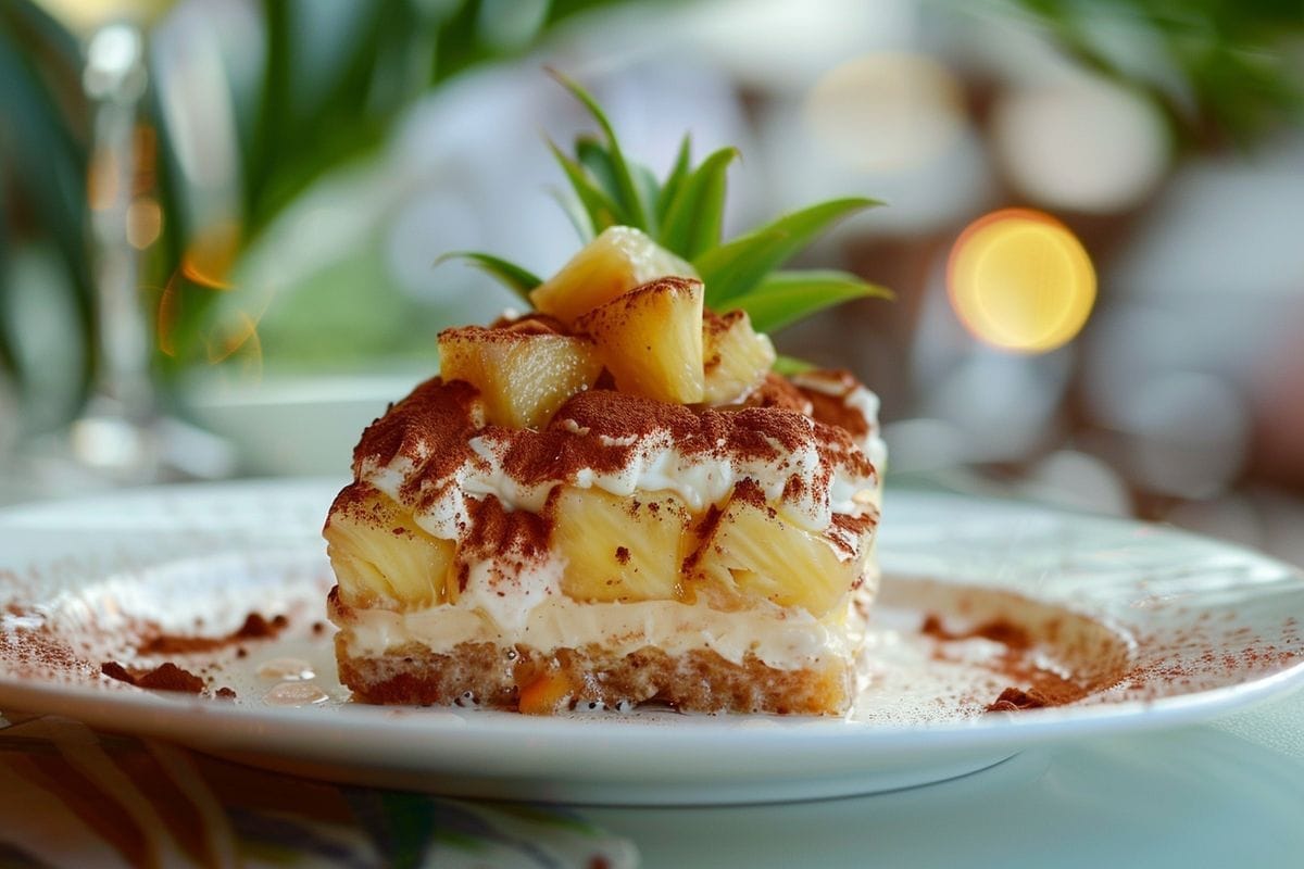Tiramisu exotique à l’ananas : recette simple et délicieuse