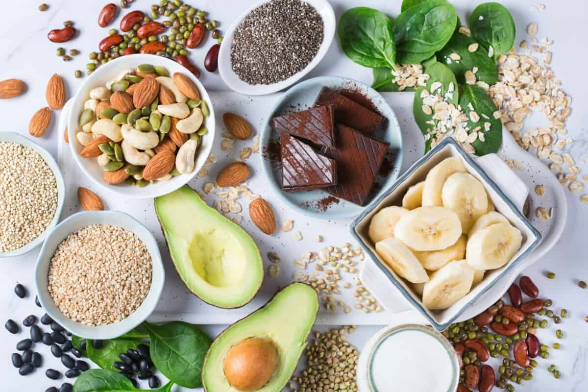 Aliments riches en magnésium, alimentation saine et régime alimentaire