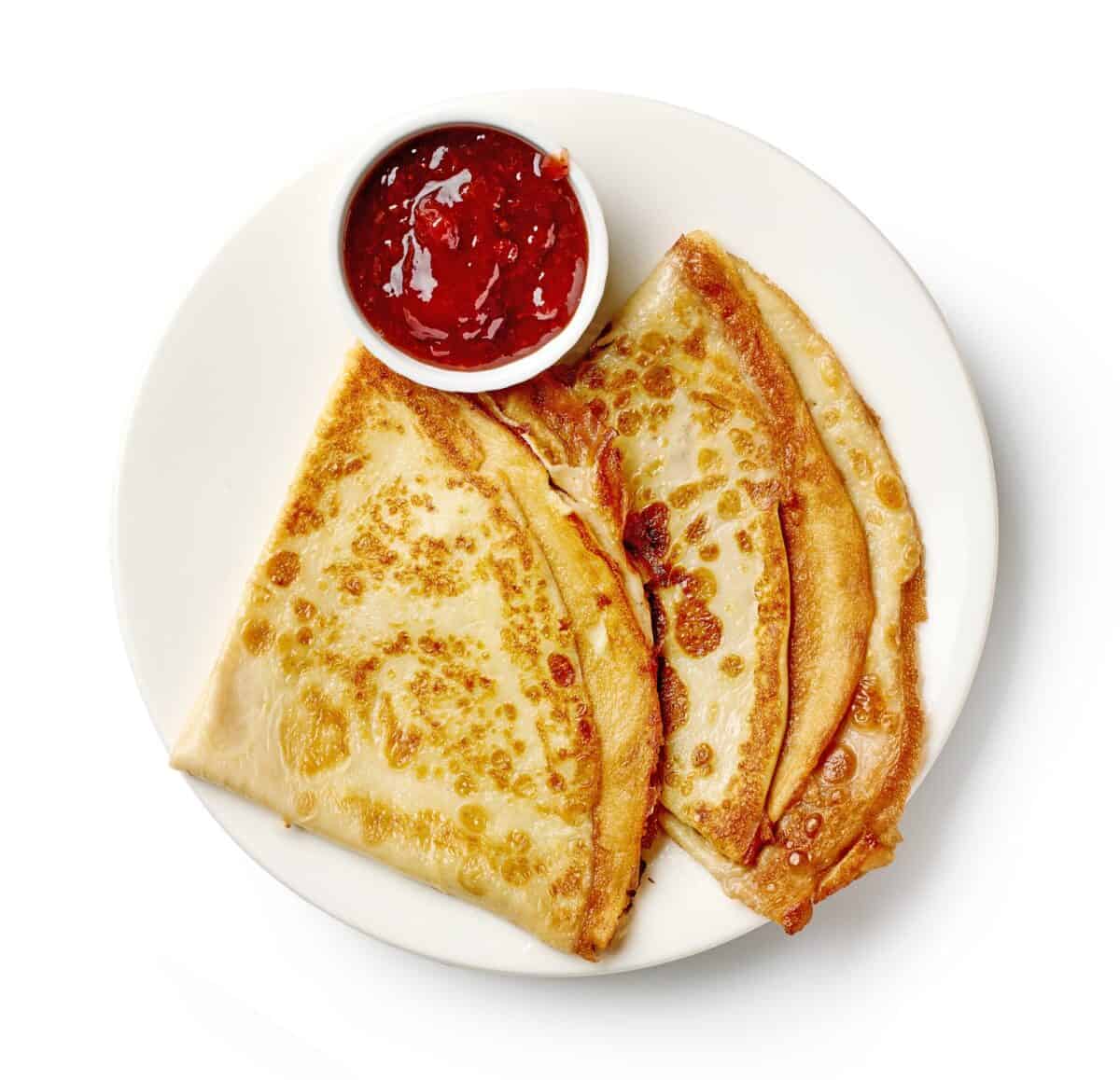 assiette de crêpes