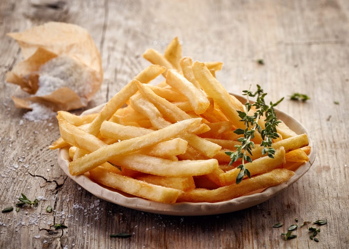 assiette de frites