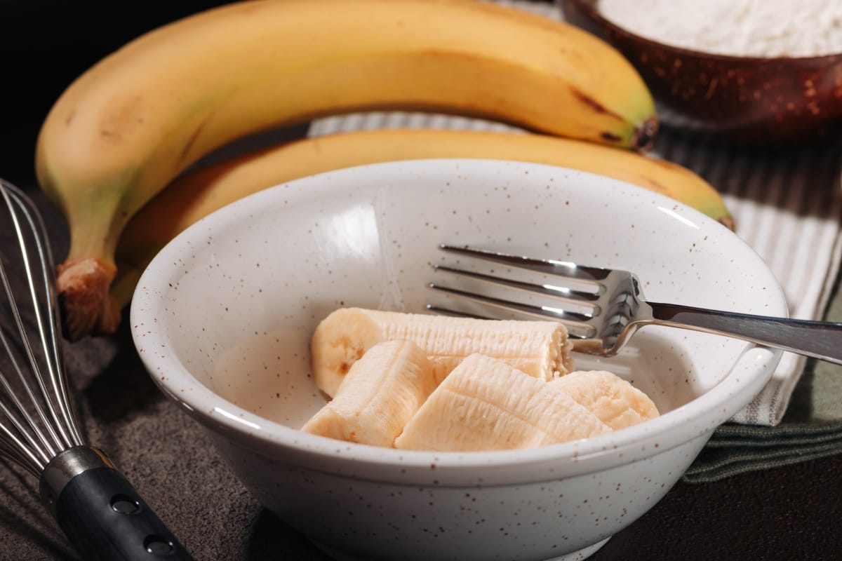 Bananes pelée et coupées