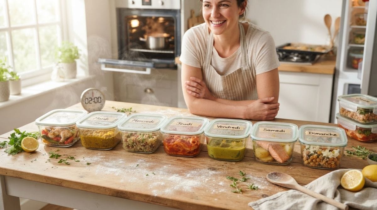 Batch cooking : réussir sa session en 2 h, du planning à la conservation