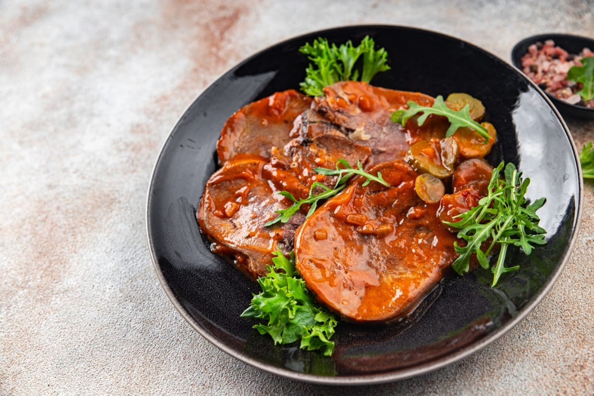 Recette de la langue de boeuf sauce piquante