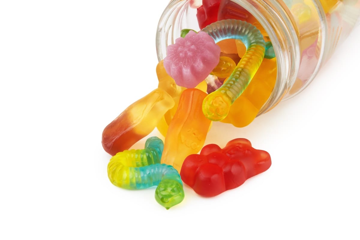 bonbons gélifiés néon