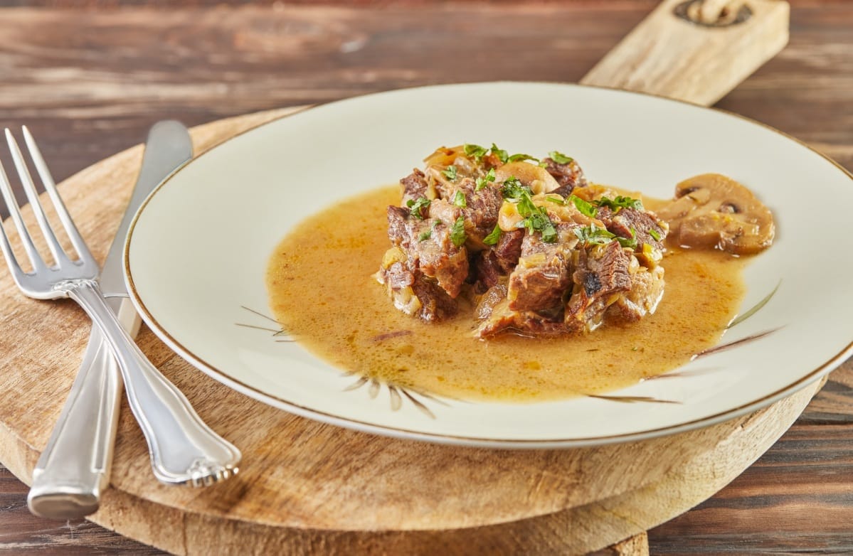 Côte de veau aux champignons