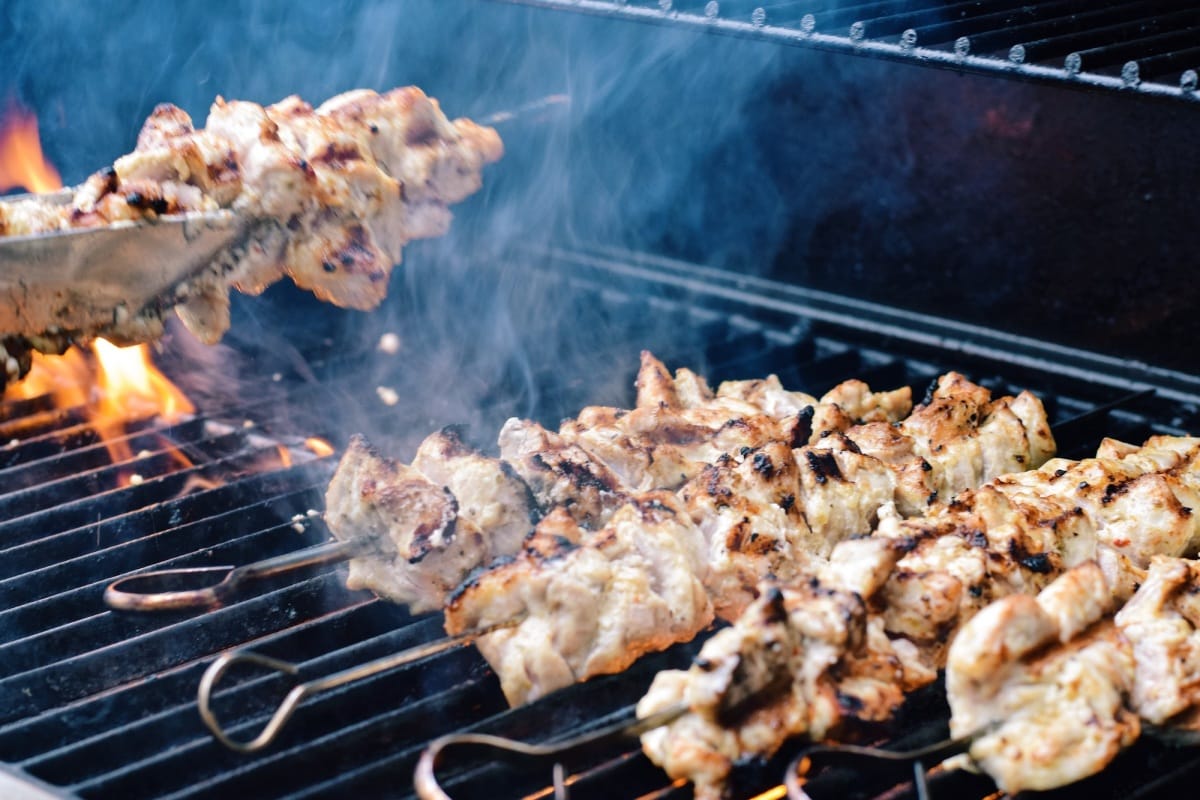 Brochettes poulet citron vert et basilic