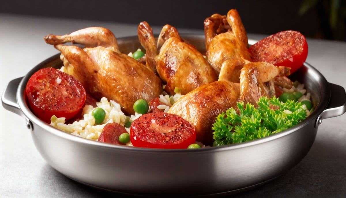 Cailles à l'espagnole