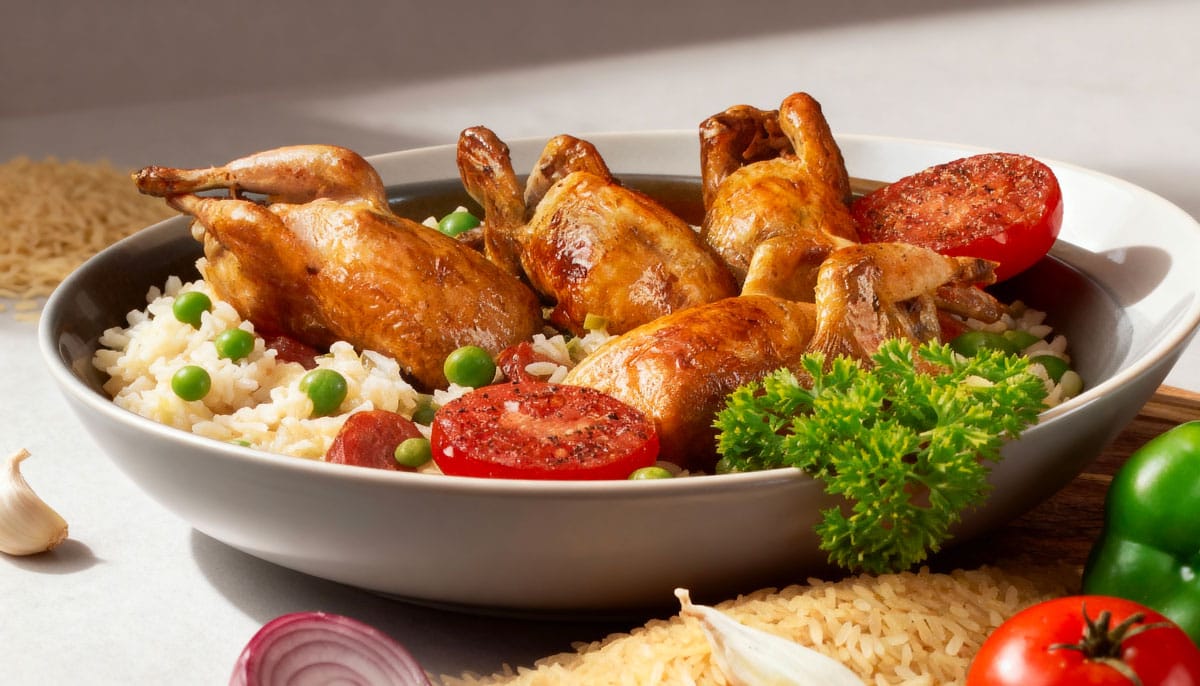 Cailles à l'espagnole