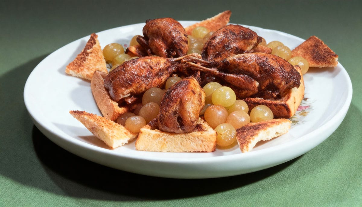 Cailles aux raisins