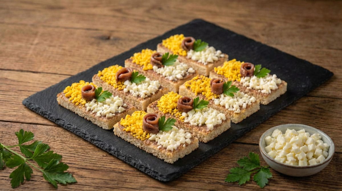 Canapés aux anchois