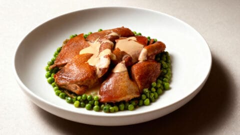 Canard aux petits pois