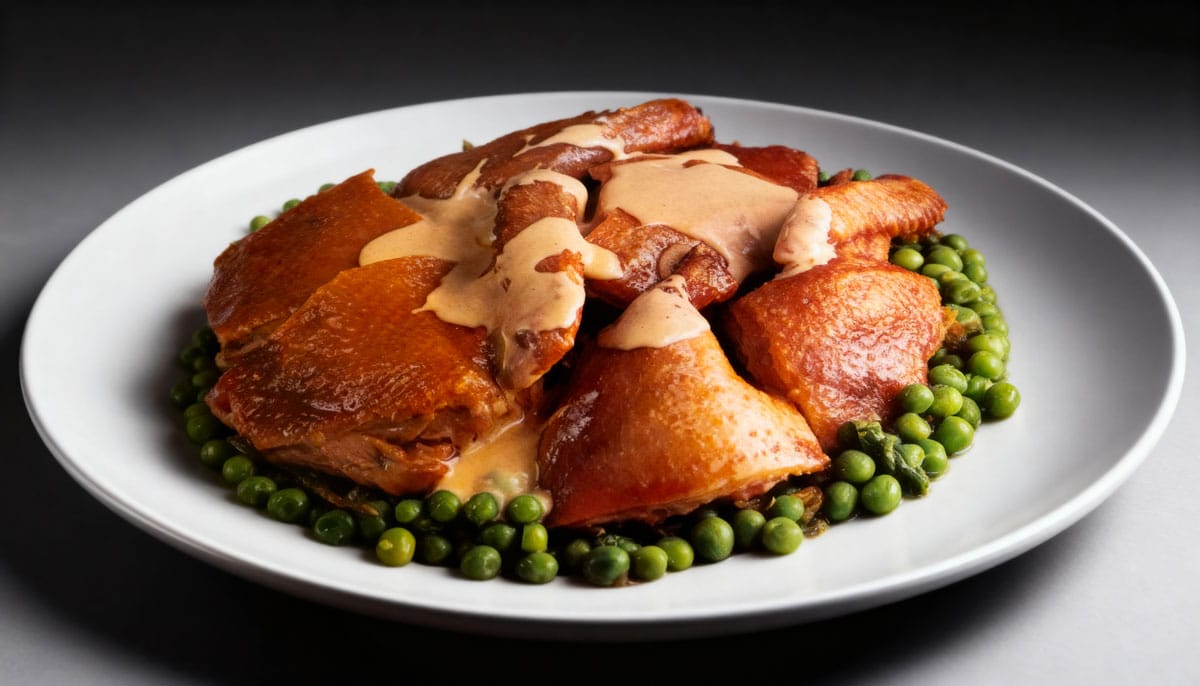 Canard aux petits pois