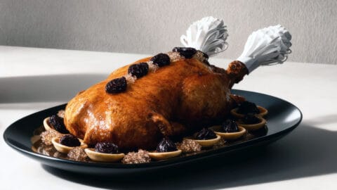 Canard en gelée aux pruneaux