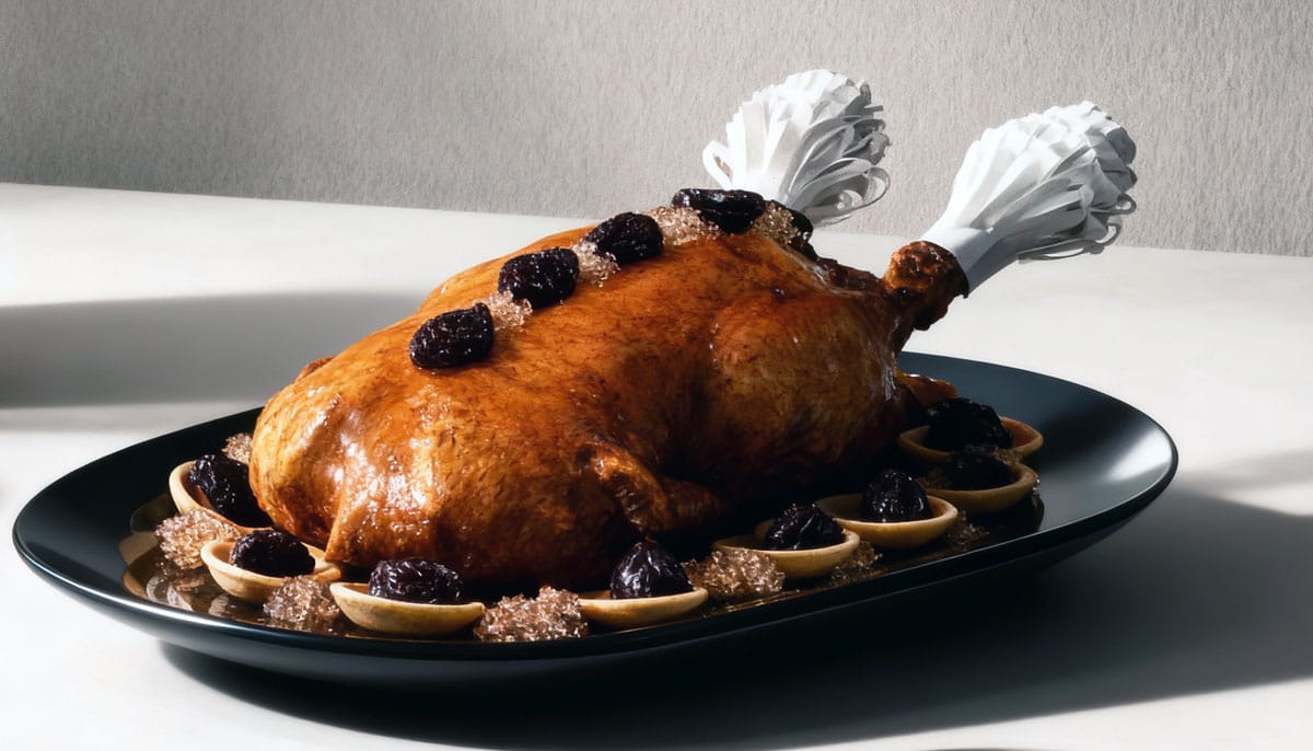 Canard en gelée aux pruneaux