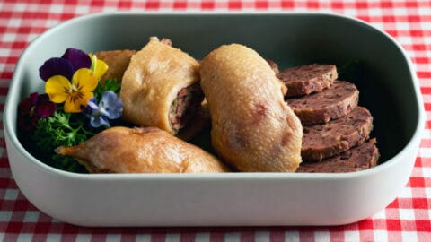 Canard farci à l'italienne