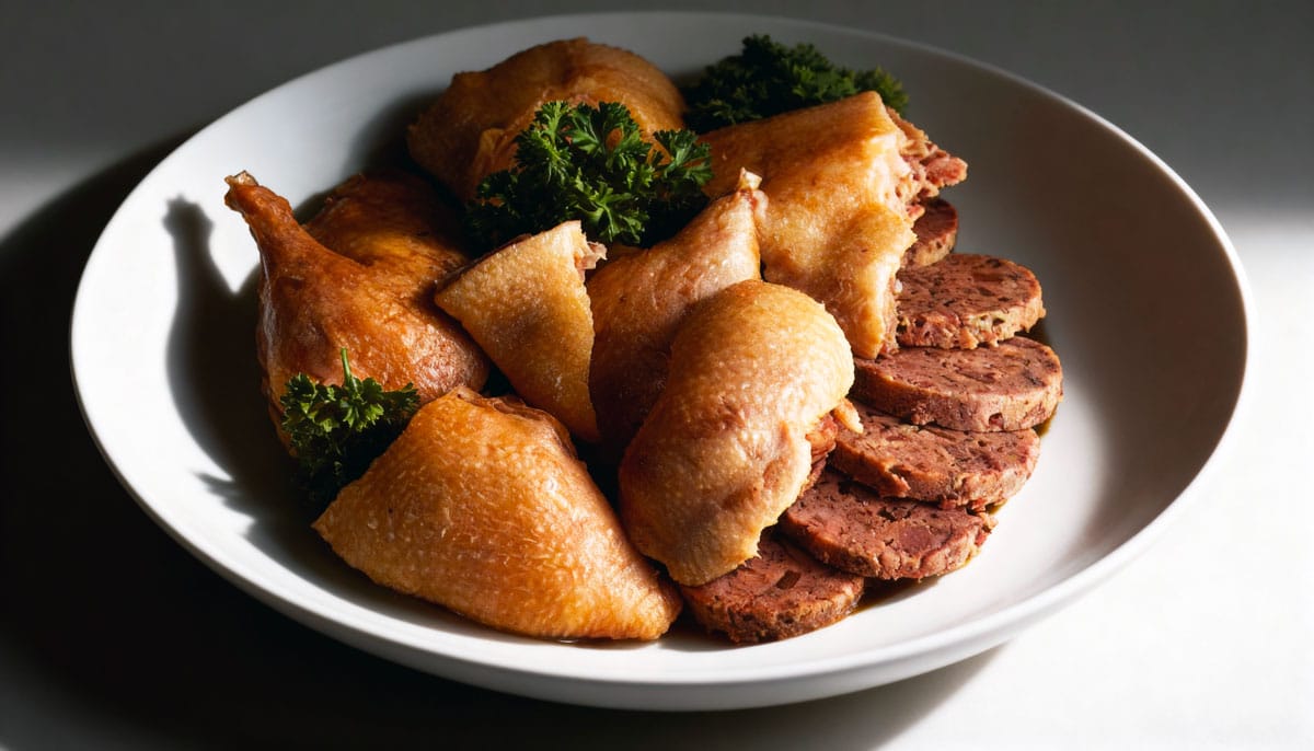 Canard farci à l'italienne