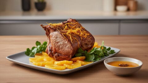 Carré de porc braisé à l'orange