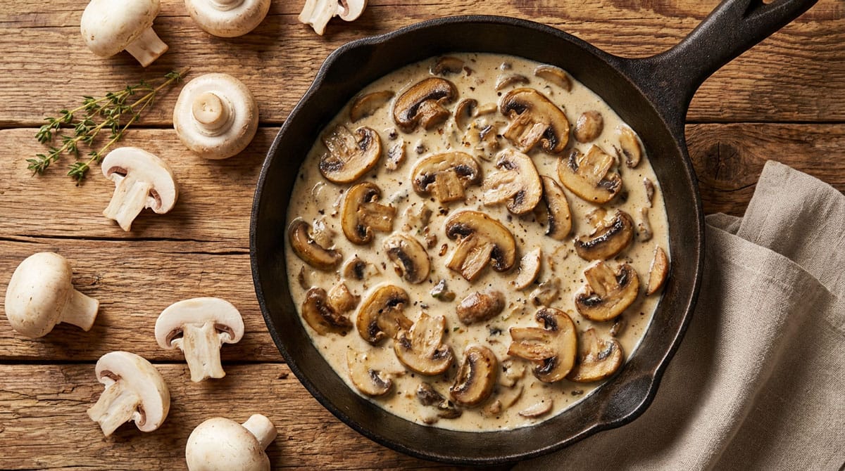 Champignons à la crème
