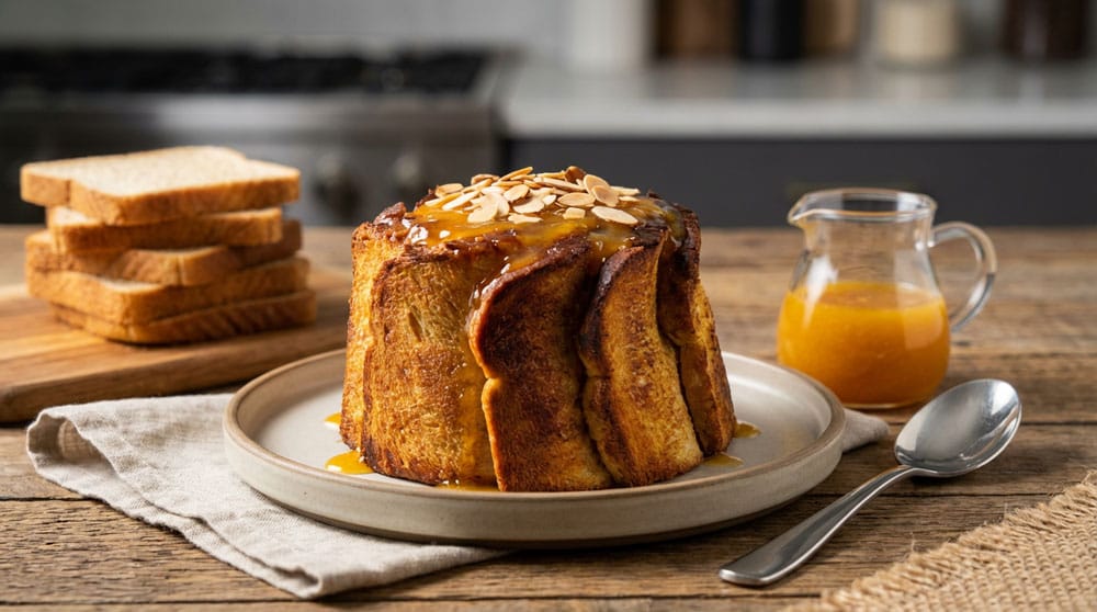 Charlotte de pommes au pain