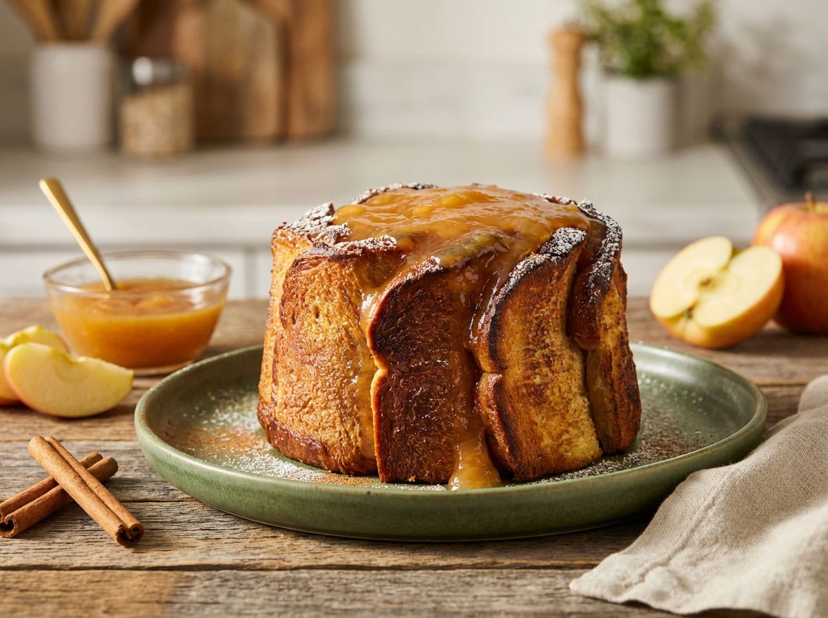 Charlotte de pommes au pain