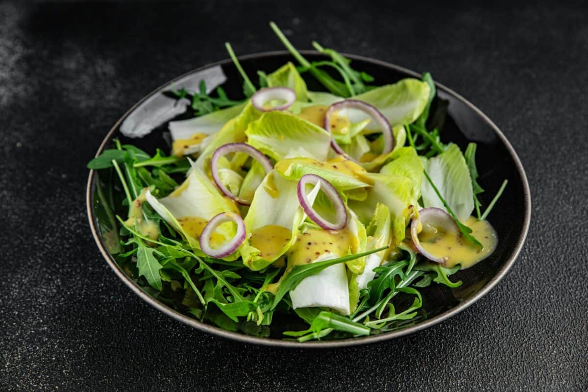 chicory salad vitamin green tasty fresh healthy eating cooking meal food snack on the table