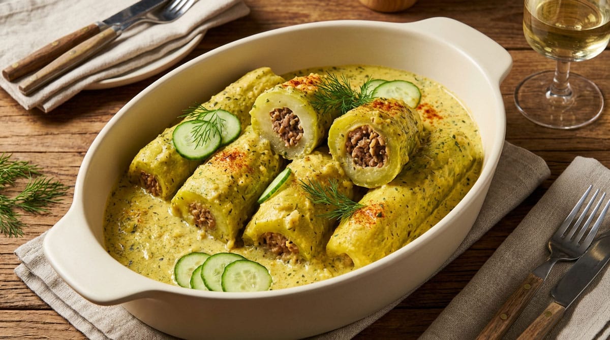 Concombres farcis à l'autrichienne