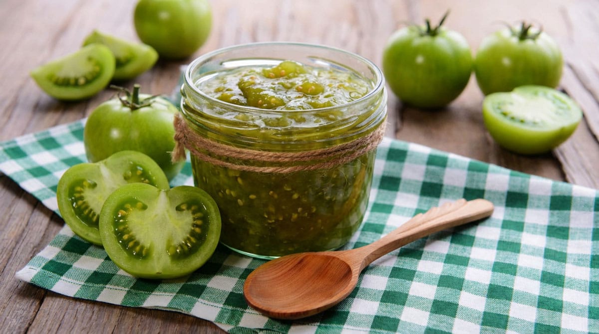 Confiture de tomates vertes