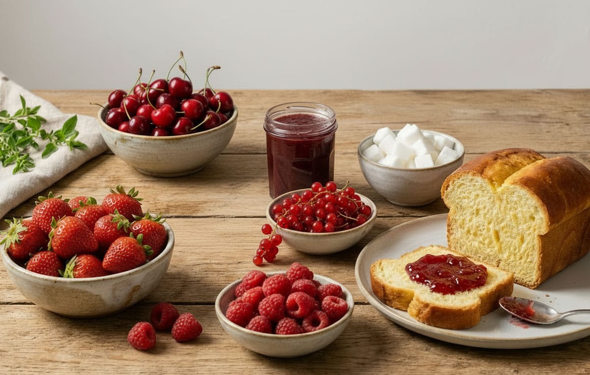 Confiture des quatre-fruits