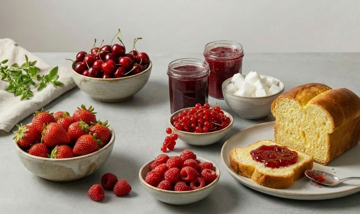 Confiture des quatre-fruits