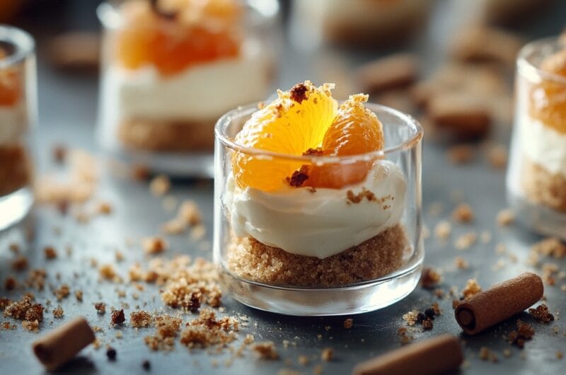 Recette de verrines agrumes-spéculoos