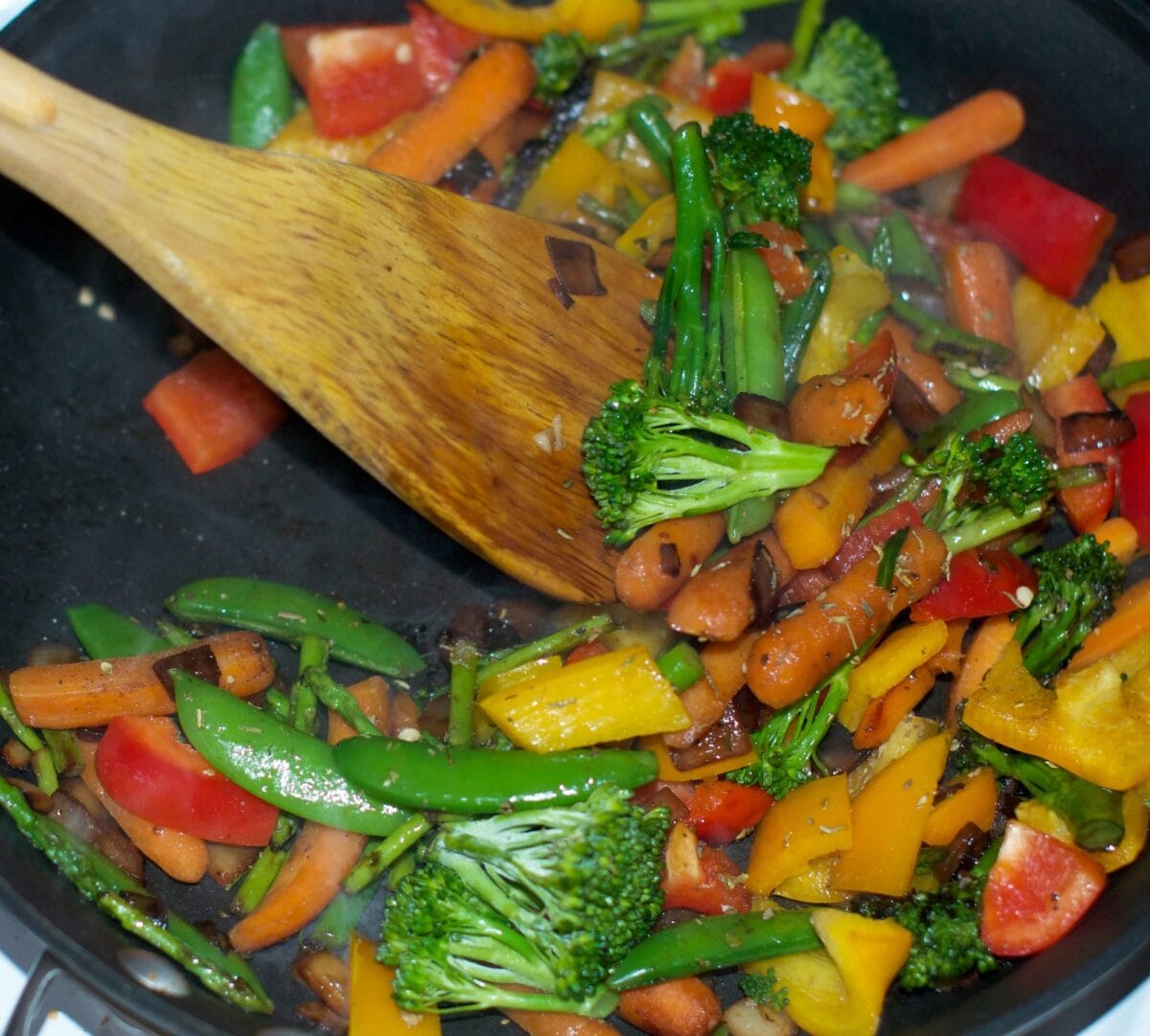 Cooking Vegetables Stir Fry