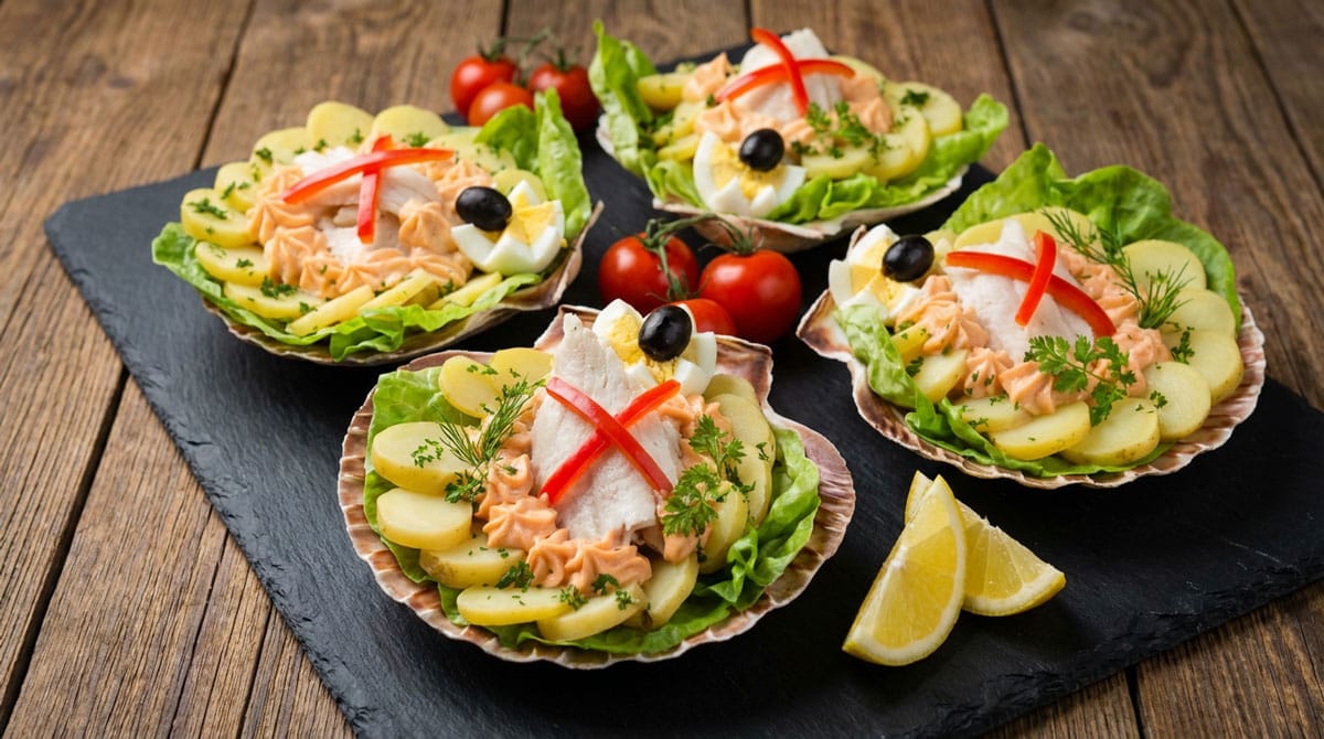 Coquilles froides de poisson