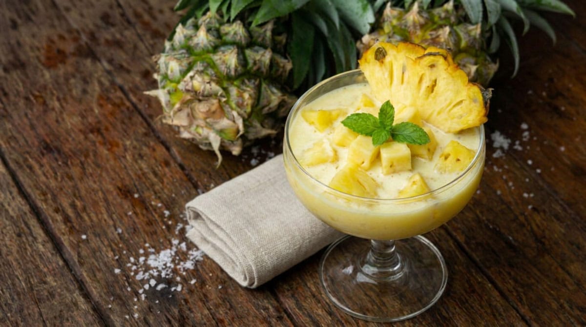 Coupe de crème à l’ananas