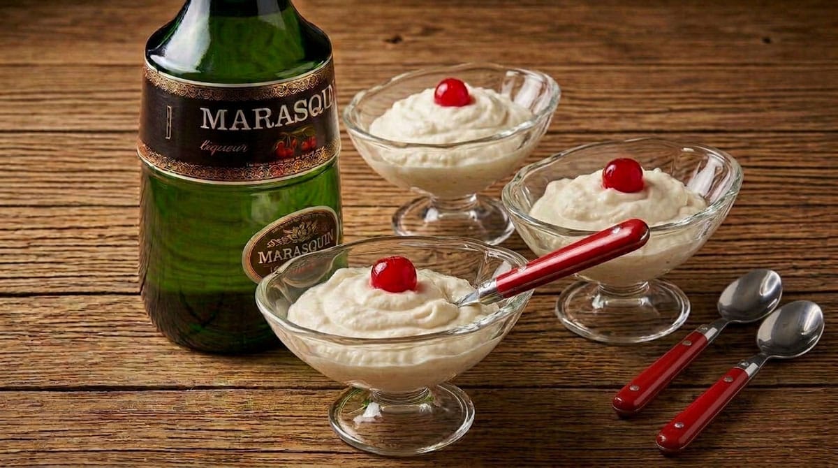 Coupes de fromage blanc au marasquin