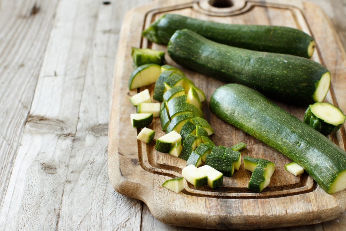 Courgettes coupées