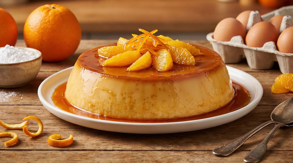 Crème renversée à l'orange