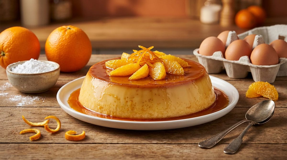 Crème renversée à l'orange