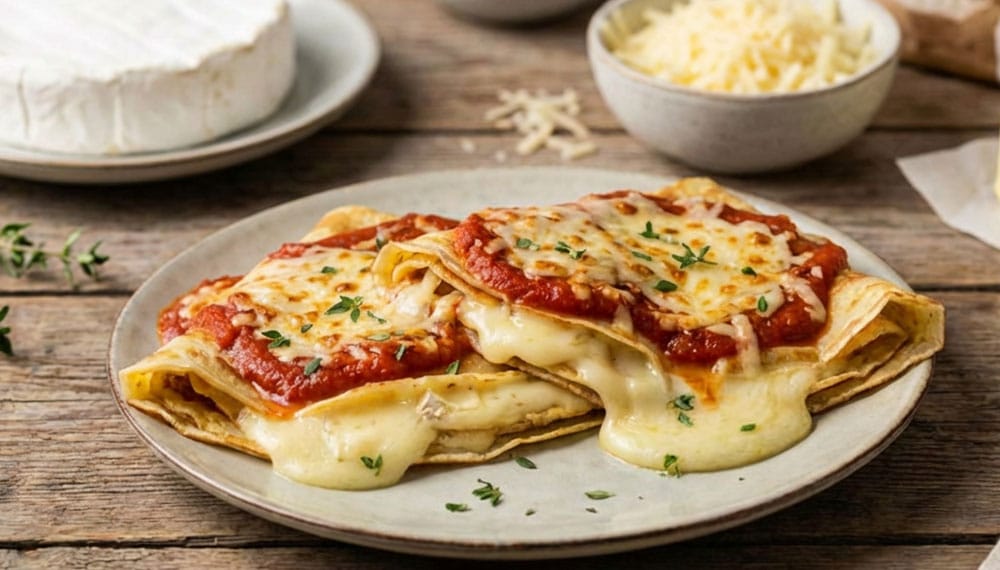 Crêpes fourrées au camembert